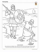 Coloring Pages David Goliath Lds Preschool Bible Color Kids God Made Jonathan Sunday Printable Characters Thankful Missionary Crafts School Being sketch template