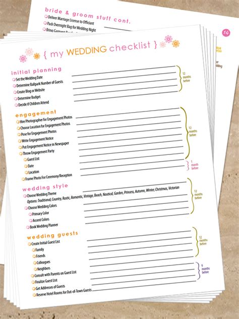 set   marriage  wedding planning checklist wedding party ideas   wedding