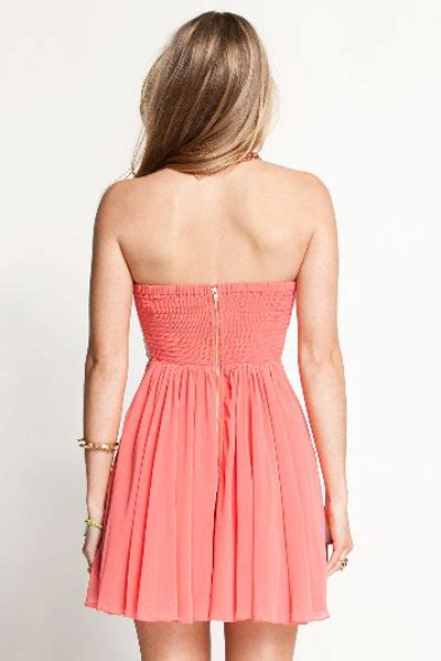 Fashion Strapless Off The Shoulder Sleeveless Pink Cotton Pleated Mini