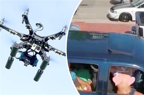 drone catches woman flashing bare boobs   surveys traffics daily star