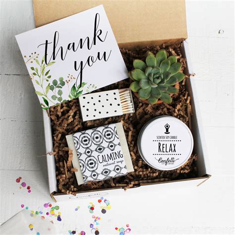 botanical   gift box confetti gift company succulent gift