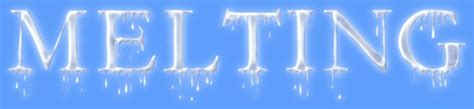 Text Effect Tutorials Tutorial A Realistic Melting Ice Text