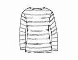 Shirt Sleeve Long Coloring Coloringcrew sketch template