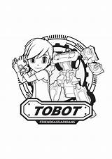 Tobot Coloring Pages Coloringtop sketch template