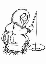 Eskimo Esquimau Inuit Esquimal Malvorlage Educol Pinclipart sketch template