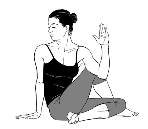 yoga poses drawing