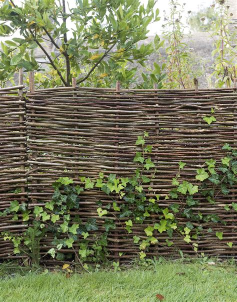 hardscaping  woven fences gardenista