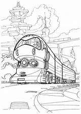 Train Coloring Tech High Futuristic Pages Future Vehicles Aircraft Colorkid sketch template