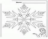 Snowflake Frozen Elsa Coloring Pages Printable Colouring Disney Template Book Gif Online Info Print Color sketch template
