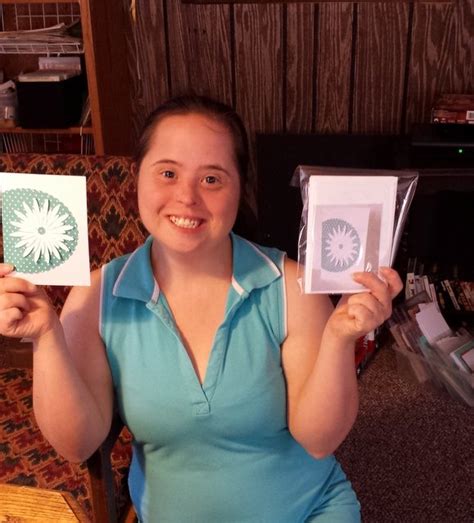 Woman With Down Syndrome Owns And Operates Greeting Card