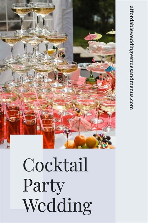 cocktail wedding reception ideas   cocktail menu  wedding