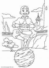Coloring Pages Airbender Avatar Last sketch template