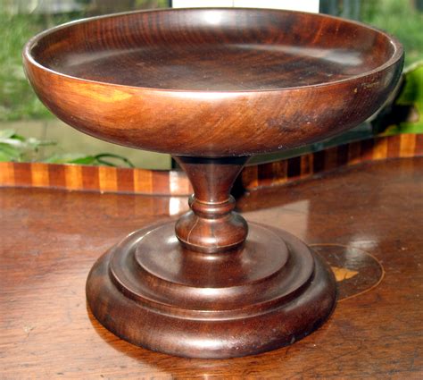 wooden pedestal bowl  decorations