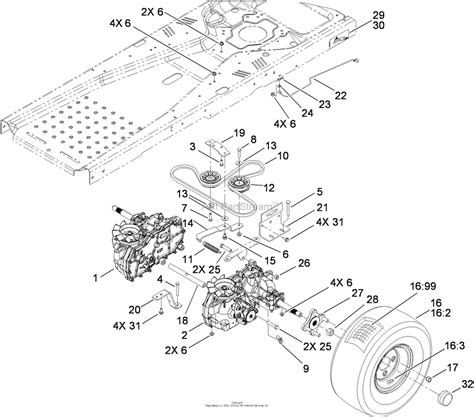 load wiring toro timecutter  drive belt diagram