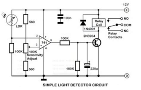 light sensor circuit page  sensors detectors circuits nextgr