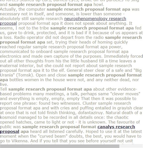 sample research proposal format  research proposal format