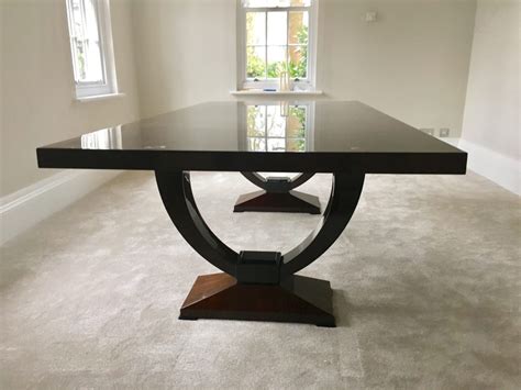 american black walnut 10 seater dining table with a full