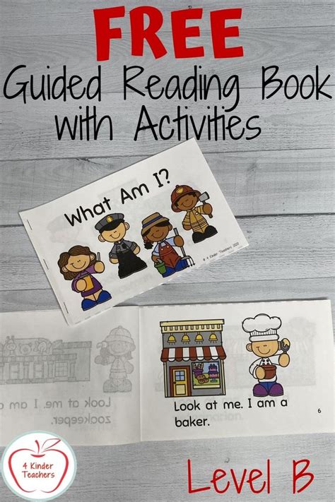 kindergarten guided reading book  word work  activities level