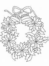 Wreath Coloring Christmas Pages Drawing Holly Printable Reef Poinsettia Holidays Around Color Holiday Sheets Kids Print Book Recommended sketch template