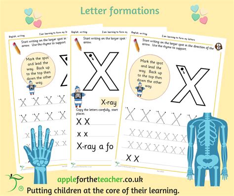 letter xx handwriting sheets apple   teacher