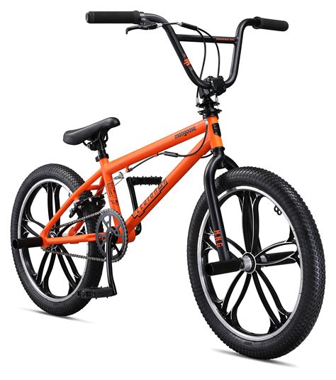 mongoose legion mag  wheel freestyle bike orange  size amazon