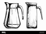 Jug Vector Sketch Water Illustration Realistic Stock Pitcher Illustrations Drawing Alamy Draw sketch template