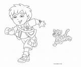 Diego Coloring Pages Baby Jaguar sketch template