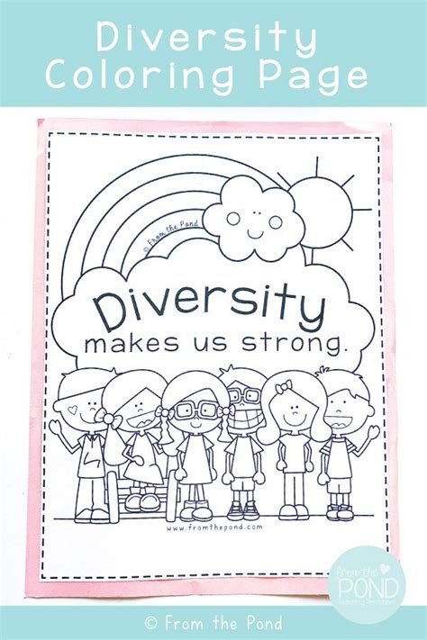 diversity coloring page   preschool shape activities
