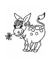 Donkey Coloring Pages Donkeys Flower Little Printable Color Drawing Head Getdrawings Print Coloring2print sketch template