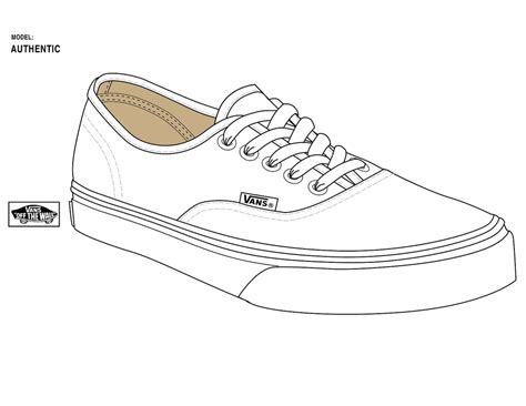 vans shoe drawings sketch coloring page