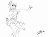 Lucy Coloring Pages Heartfilia Anime Chibi Auswählen Pinnwand Girl sketch template