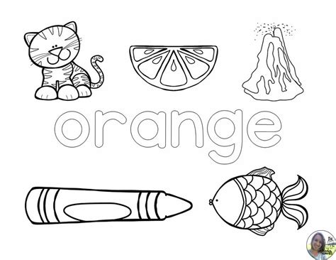 orange coloring pages  preschoolers garabatos deunmuro