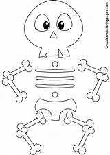 Skeleton Squelette Personnages Coloriages sketch template