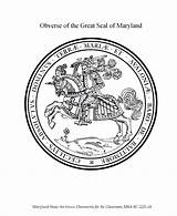 Maryland Seal Coloring State Pages Printable States Obverse Usa Flag Print Getcolorings Color Seals Gif Go Popular Printables sketch template