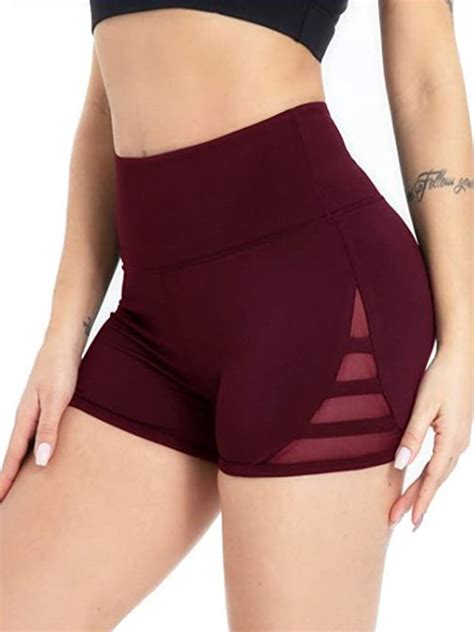Summer Beach Pants Stretch Sexy Booty Yoga Shorts For Women High Waist