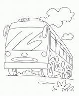 Kids Buses Coloring Bus Popular sketch template