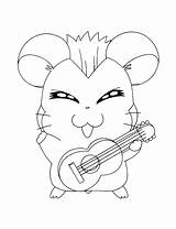 Hamtaro sketch template