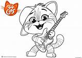 Cats 44 Coloring Lampo Pages Rock Colouring Printable Para Gatos Print Musical Draw sketch template