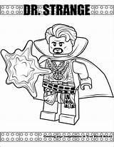Coloring Strange Doctor Pages Dr Lego Avengers Marvel Printable Popular Truenorthbricks Comments sketch template