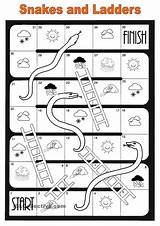 Snakes Ladders Worksheets Esl Worksheet Leiterlispiel Vocabulary Serpientes Islcollective Brettspiele Escaleras sketch template