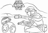 Coloring Rey Pages Bb Force Awakens Wars Star Bb8 Printable Episode Vii Kylo Ren Color Drawing Sheets Dot Book Categories sketch template