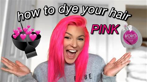 How To Dye Your Hair Pink 💗 Youtube