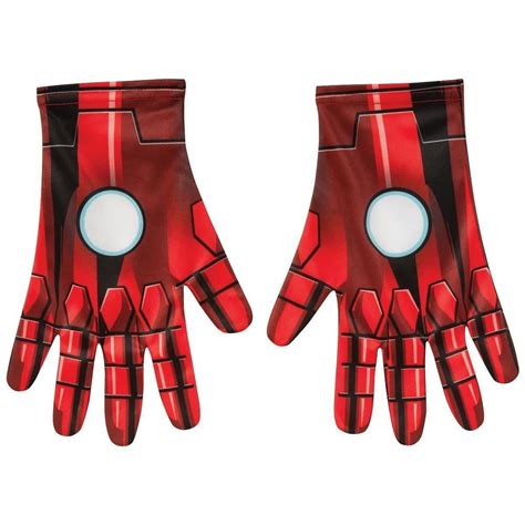 cyberteez iron man gloves mens adult size costume accessory