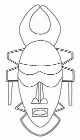 African Mask Drawing Masks Mascaras Template Printable Coloring Downloads Africanas Sketch Pages Para Getdrawings Kids Drums Kwanzaa Silhouette Templates Face sketch template