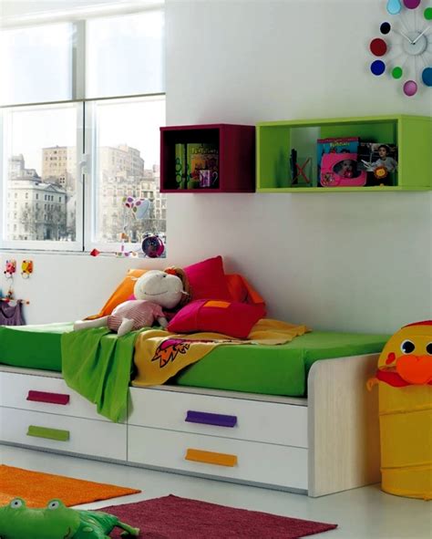 interior design ideas  kids room  bright colors  girls