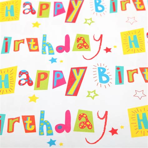happy birthday wrapping paper printable  printable templates
