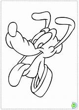 Pluto Dinokids Coloring Disney Close sketch template