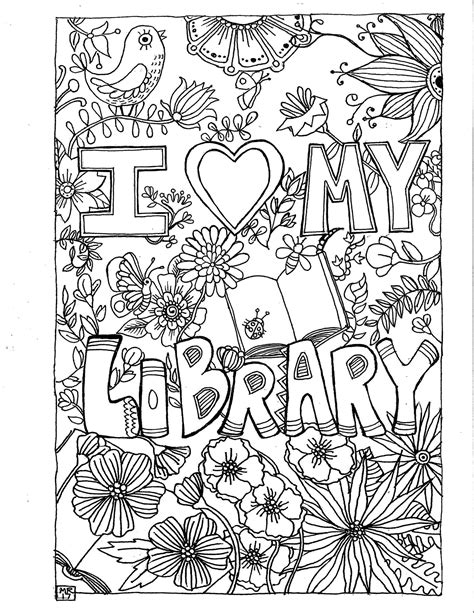 printable library coloring pages templates printable