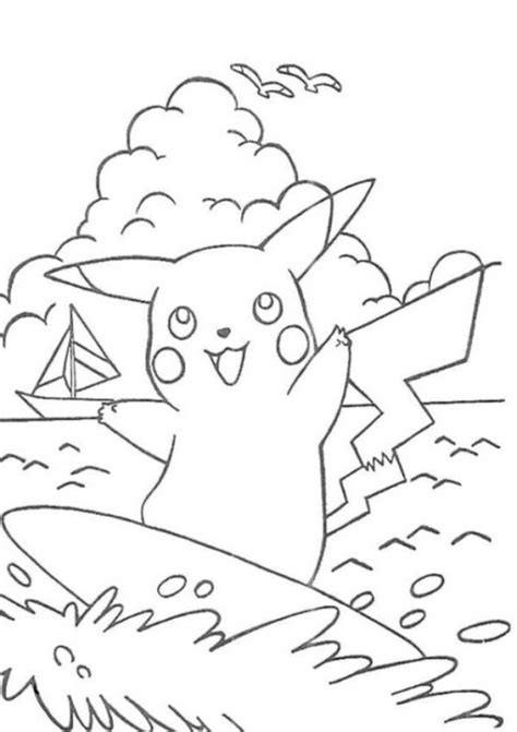 printable pikachu coloring pages everfreecoloringcom