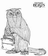 Beasts Niffler sketch template